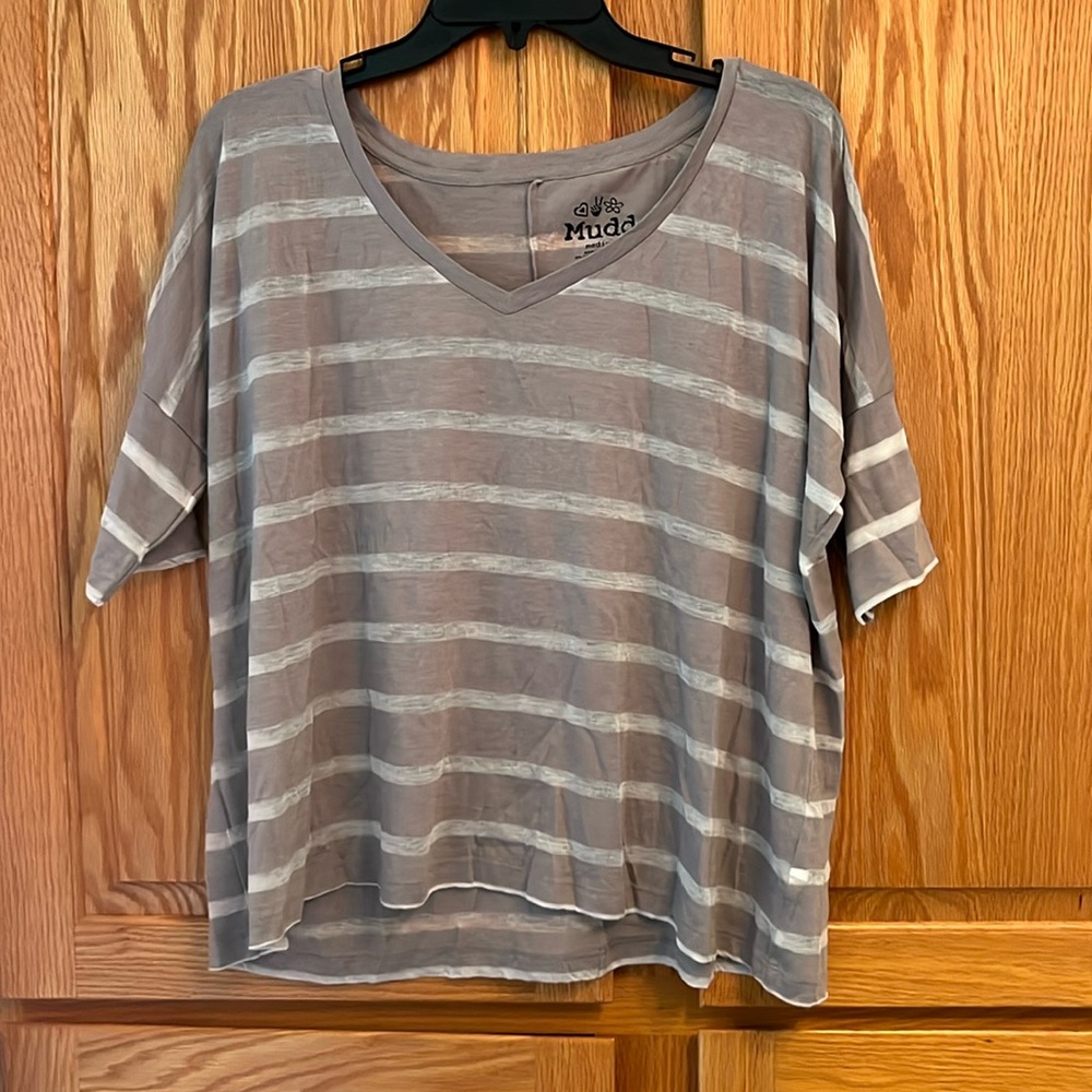 Mudd Gray Striped Shirt